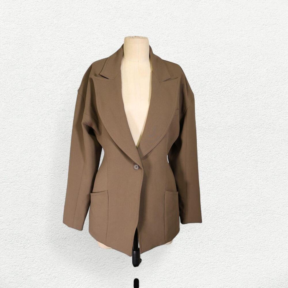 Staud Cole Blazer in Truffle